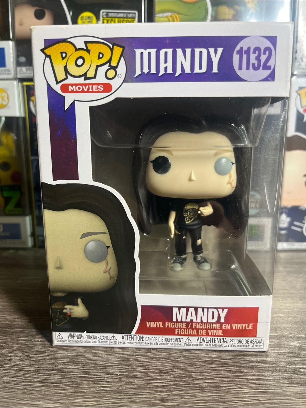 Funko Pop! Movies Mandy Vinyl Figure - Black, Purple, White